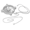 Korpuso ventiliatorius MODECOM VOLCANO APEX 140 ARGB WHITE 140mm Reverse