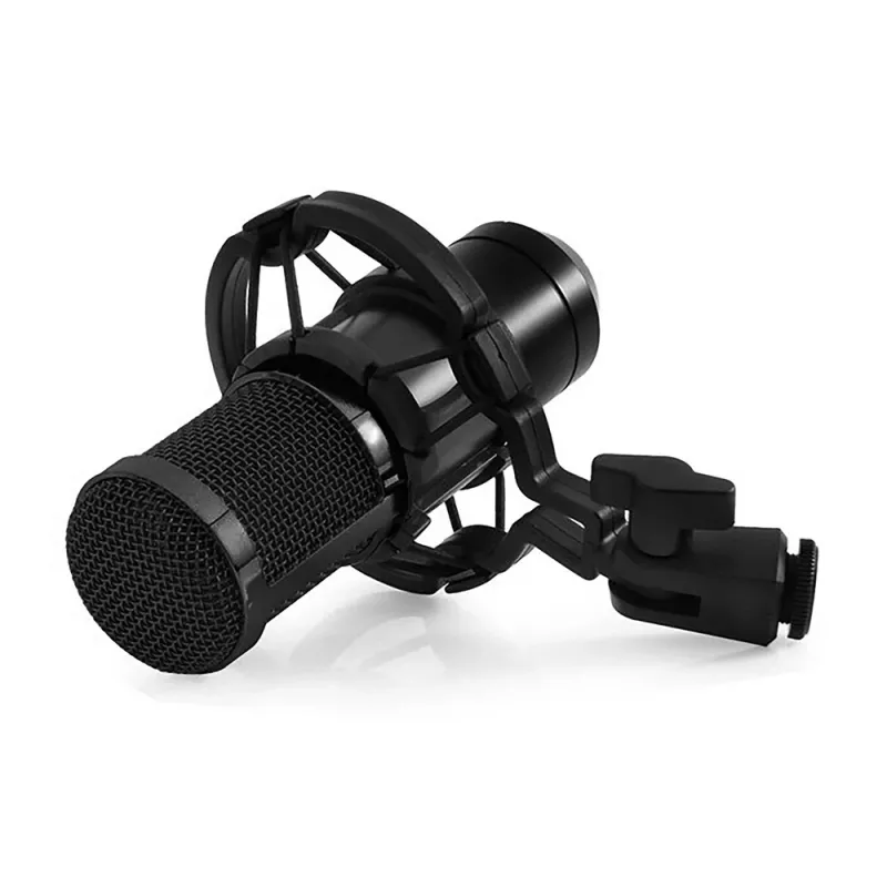 Laidinis kompiuterinis mikrofonas MEDIA-TECH MT397K su XLR įėjimu, staliniu stovu, 2,4 m laidu, 20–20000 Hz, -32 dB jautrumas