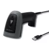 Nešiojamas brūkšninių kodų skaitytuvas QOLTEC 50863 – 1D/2D, USB, LED, juodas, 5V, 1,8 m laidas