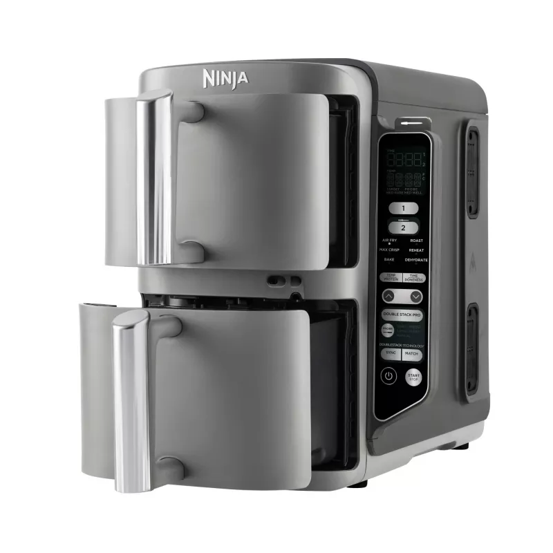 Ninja Double Stack XL oro gruzdintuvė 2 skyriai su temperatūros zondeliu SmartCook 9,5 L SL451EU