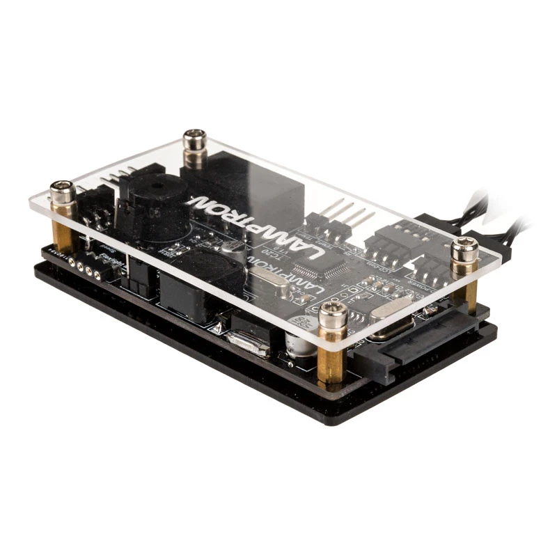 Lamptron TC20 PCI RGB ventiliatorių ir LED valdiklis – sidabrinis