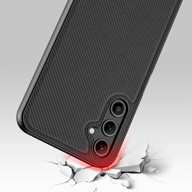 StyleShell NYLO dėklas Samsung Galaxy A15 5G / A15 4G, juodos spalvos