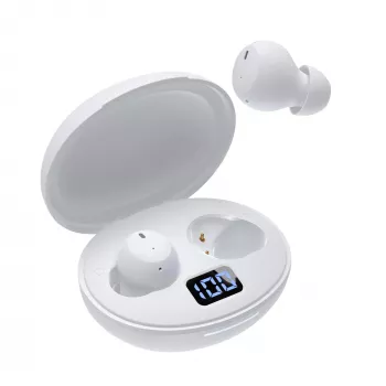 Belaidės ausinės White Shark GEB-TWS-02 Vortex White