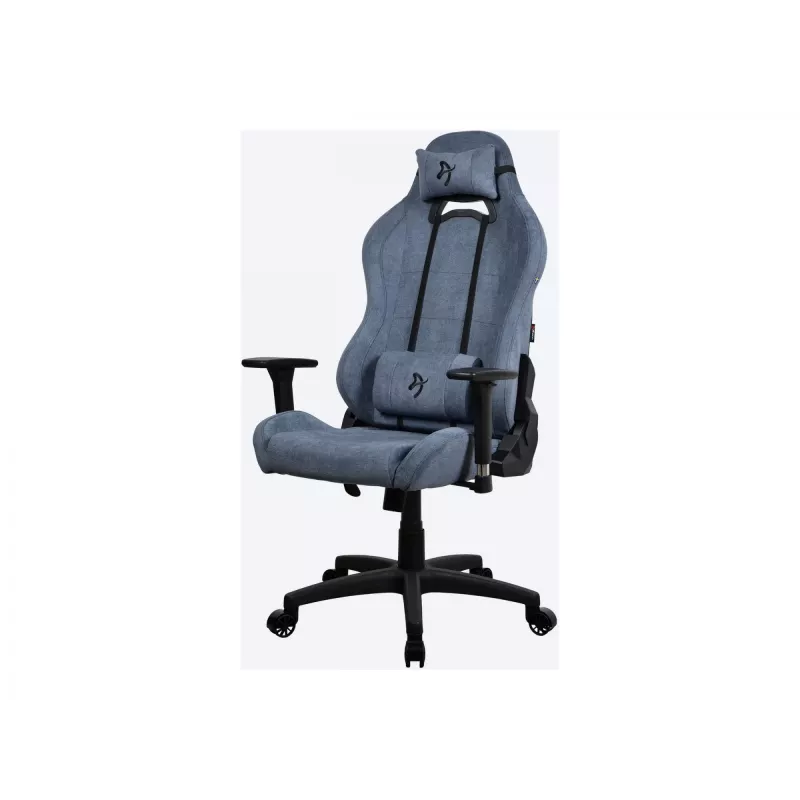 Žaidimų kėdė Arozzi Torretta SoftFabric Blue – ergonomiškas dizainas, reguliuojamas aukštis ir porankiai