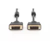 Assmann DVI connection cable. DVI(24+1). 2x ferrit M/M. 10.0m. DVI-D dual link. UL. bl (AK-320101-100-S)