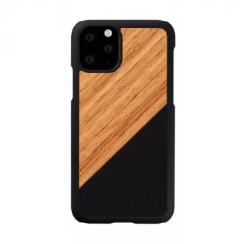 Dėklas iš medžio iPhone 11 Pro, man and wood, western black