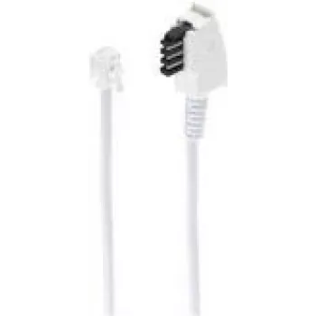 Telefono laidas ShiverPeaks BS70046-W 6 m baltas TAE RJ-11