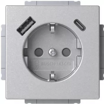 Busch-Jaeger SCHUKO kištukinis lizdas SB-A+C 20 EUCB2USBAC-83 (2CKA002011A6304)