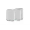 NETGEAR Orbi RBK763S Triju juostų (2,4 GHz / 5 GHz / 5 GHz) Wi-Fi 6 (802.11ax) maršrutizatoriaus rinkinys Baltas 7 vidinės antenos - RBK763S-100EUS