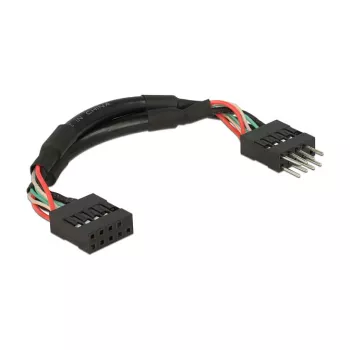 Vidinis USB 2.0 lizdo ilginimo kabelis DeLOCK 0,1 m 2xUSB2.0 10 kontaktų (83872)