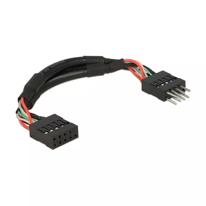 Vidinis USB 2.0 lizdo ilginimo kabelis DeLOCK 0,1 m 2xUSB2.0 10 kontaktų (83872)