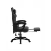 Žaidimų kėdė Huzaro Force 3.7 Carbon Black – ergonomiška, reguliuojamas aukštis 107,5–116,5 cm, 5 ratukai, juosmens ir kaklo pagalvėlės