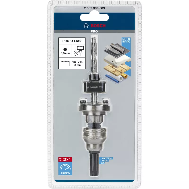 Adapteris šešiakampis lizdas Bosch Q-Lock 2609390589
