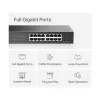 Mercusys MS116GS 16 prievadų Gigabit Ethernet jungiklis (10/100/1000) juodas