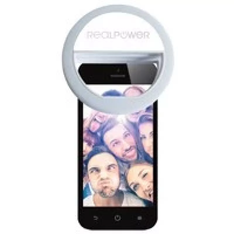 RealPower Eva Selfie Light – išmanusis žiedo formos apšvietimas telefonui