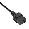 Akyga AK-UP-03 serverio maitinimo kabelio ilgintuvas IEC C20–C19, 1,8 m, juodas