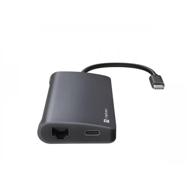 Dokavimo stotelė NATEC NMP-2162 USB 3.2 Gen 1 Type-C pilka laidinė