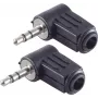 Kištukinis jungtis ShiverPeaks BS51200-W2 3.5 mm juoda (2 vnt.)