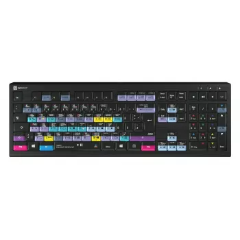 Logickeyboard ASTRA 2 klaviatūra USB QWERTZ angliška Juoda Pilno dydžio 108 klavišai