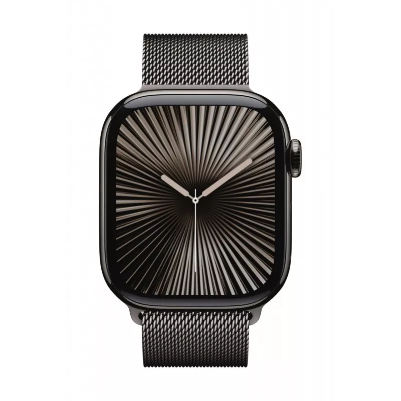 Apple Watch Series 10 GPS + Cellular 46 mm Slate Titanium korpusas su Slate Milanese kilpa - M/L