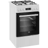 Kombinuota viryklė BEKO FSM51339DWDS 50 cm, balta, energijos klasė A