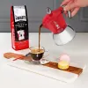 Moka kavos virimo indas Bialetti Moka Induction 0.1 L raudonas sidabrinis