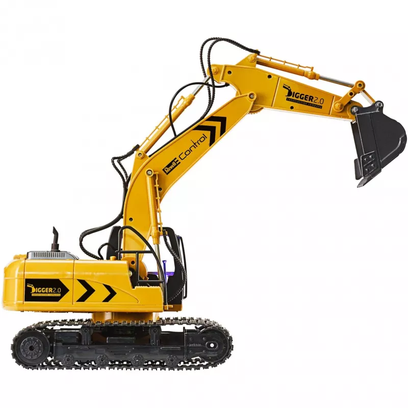 Revell Digger 2.0 – Ekskavatorius – Elektrinis variklis – 1:16 – Paruoštas važiuoti (RTR) – Juodas – Geltonas – Digger 2.0 (24924)