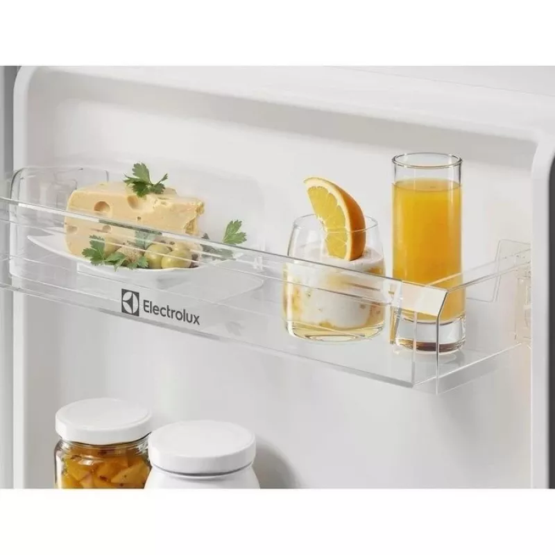 Įmontuojamas šaldytuvas-šaldiklis Electrolux ENS3SE18S — nerūdijantis plienas, viršuje šaldiklis, reversinės durys, Energijos klasė E