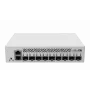 Valdomas L3 tinklo jungiklis MikroTik CRS310-1G-5S-4S+IN — 1U, 1x Gigabit, 5x SFP, 4x SFP+, 10G, DC/PoE 18–57V, 20W maks.