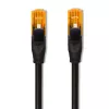 Tinklo jungiamasis laidas UTP Cat6 QOLTEC 25 m, 2×RJ45, juoda