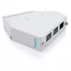 DIN bėgelio optinio pluošto skirstytuvas DIGITUS DN-96893 — kampuotas, 6 SC DX / LC Quad, aliuminis, pilkas