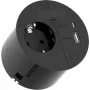 Maitinimo blokas Bachmann 938.201 su 1×CEE7/3 lizdu, 1×USB-A/C 22W, 2,0 m laidu