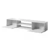 TV spintelė cama meble SLIDE 200K, 200 x 40 x 37 cm, blizganti balta, medžio drožlių plokštės viršus