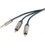 Garso kabelis 3.5 mm į 2 x RCA ShiverPeaks SP30831-SLIM