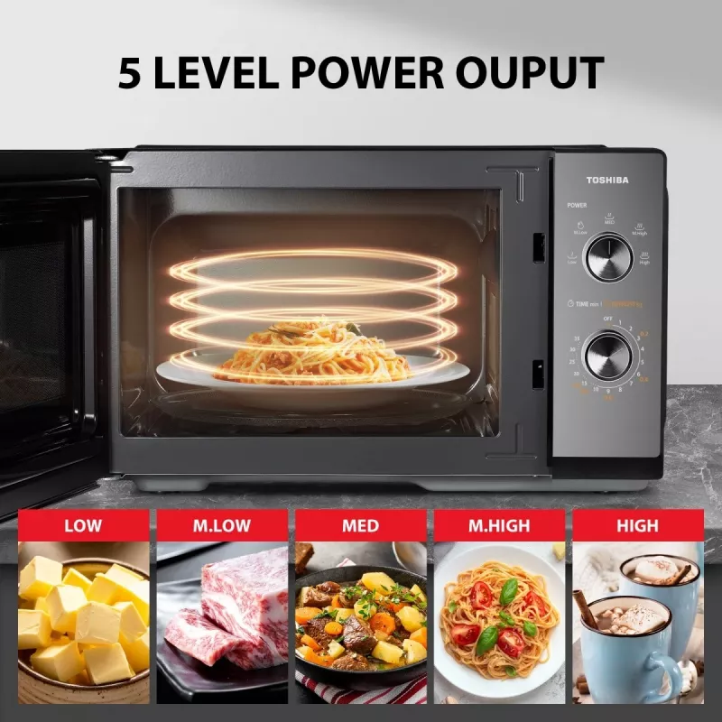 Mikrobangų krosnelė Toshiba MW3-MM20PF(BK) 800W 20L