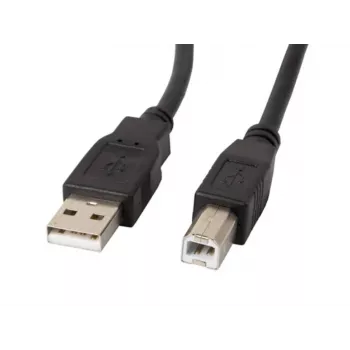 Lanberg CA-USBA-10CC-0030-BK USB kabelis 3 m USB 2.0 USB B juodas (CA-USBA-10CC-0030-BK)