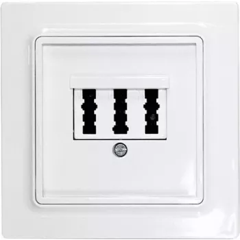 Eltako TAE dangtelio plokštė trigubam lizdui, E-Design TAE55E/3-wg (30055836)