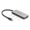 DeLOCK 64261 USB 3.2 Gen 1 Type-C šakotuvas 10000 Mbit/s juoda pilka