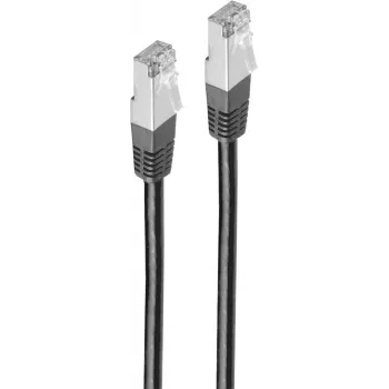 Tinklo kabelis ShiverPeaks BS75111-0.5S Juodas 0,5 m Cat5e F/UTP