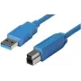 shiverpeaks BASIC-S USB 3.0 laidas, A kištukas - B kištukas 0,5 m, mėlynas, dvigubai ekranuotas (BS77030)