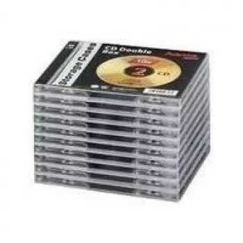 Hama CD Double Jewel Case Standard pakuotė 10 vnt., 2 diskai, skaidrus