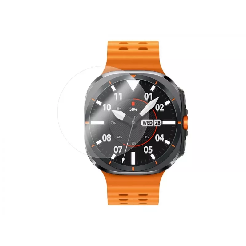 Grūdinto stiklo apsauginė plėvelė FIXED Samsung Galaxy Watch Ultra — skaidri, 2 vnt.