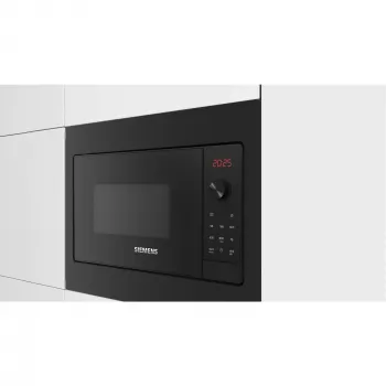 Siemens iQ300 BF523LMB3 Įmontuojama mikrobangų krosnelė Juoda, Nerūdijantis plienas 20 L 800 W