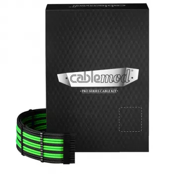 CableMod C-Series Pro ModMesh 12V-2x6 12VHPWR kabelių rinkinys PCIe maitinimui CM-PCSR-16X2KIT-NKKLG-R-SS