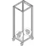 SCHROFF Lenkrollen - LENKROLIŲ RINKINYS 400KG 125D 4X (27230069)
