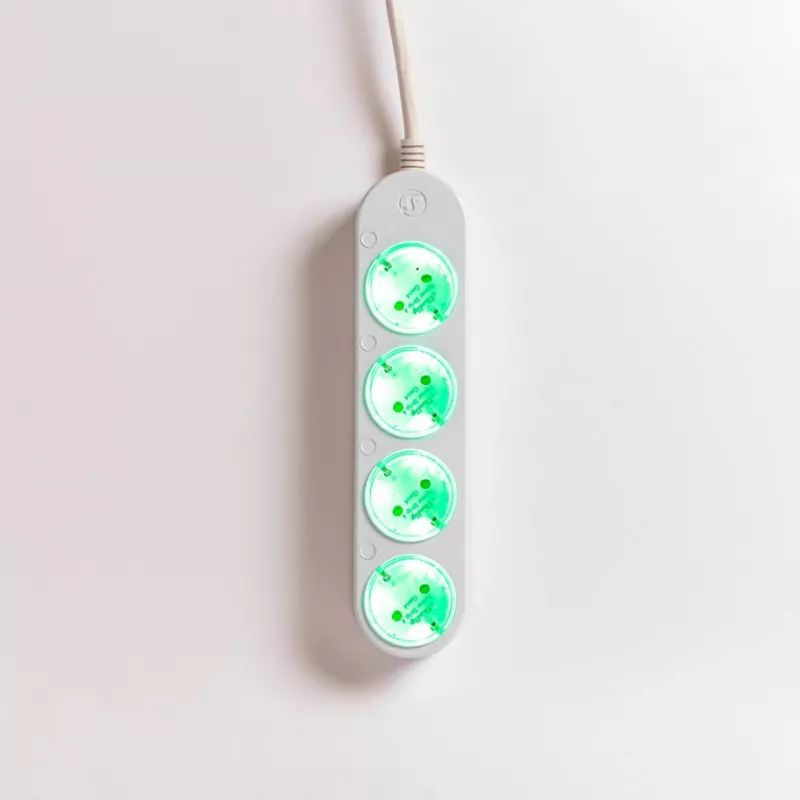 Išmanusis 12A Shelly Power Strip 4 Gen4 Zigbee/Matter kištukinis lizdas