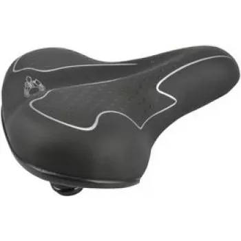 Dviračio balnas FISCHER Touren-Fahrradsattel Elastomer Juodas/Baltas su optimaliu kūno pritaikymu