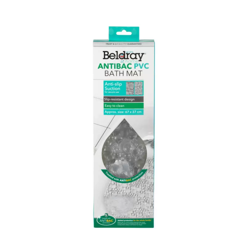 Kilmė voniai Beldray LA032678UFFEU7 Antibac PVC, antibakterinė PVC vonios kilimėlis