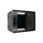 Extralink Rackmontavimo spinta 6U 600x600 AZH Juoda sieninė, varstoma