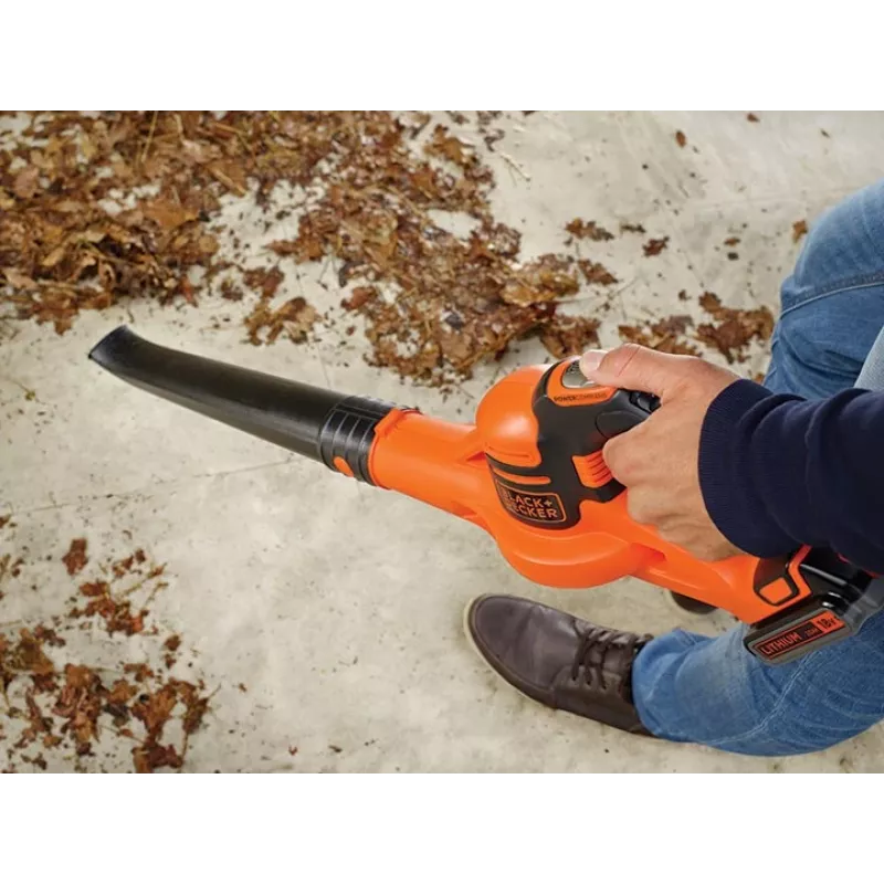 Belaidis lapų pūstuvas Black & Decker GWC1820PC 209 km/h Juoda, Oranžinė 18 V Ličio